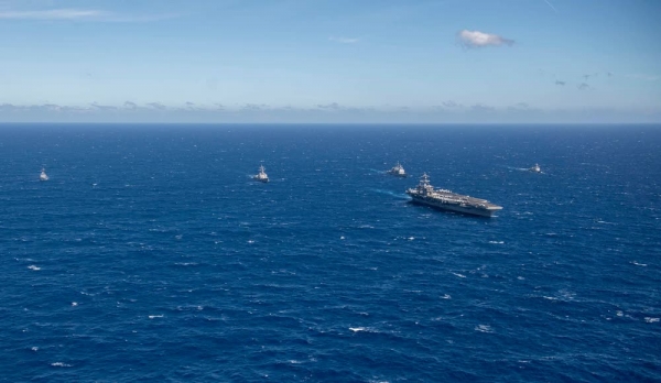 The US and a Southeast Asian country conduct cooperative activities in the East Sea.